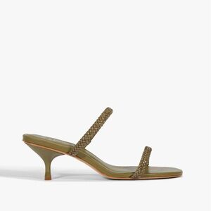 SCHUTZ Taliah Olive Braided Women's Heels